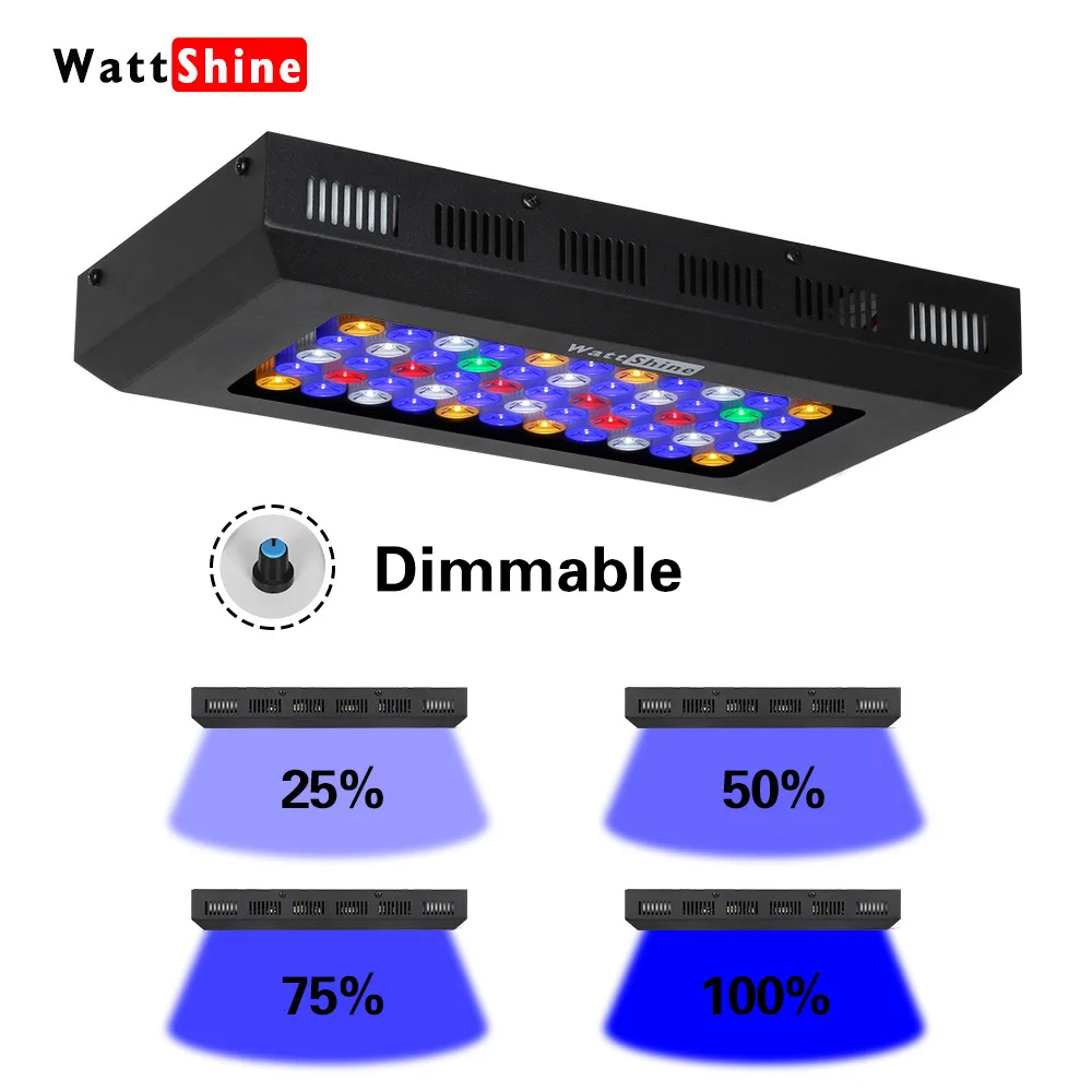 

Dimmable LED Aquarium Light 165w 6 bands spectrum marine aquarium led lighting lamp for coral reef and fish tank