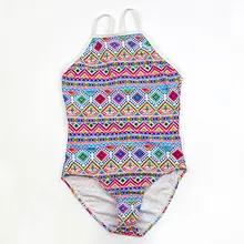 Kids Bathing Suits Girls One Piece National Wind Bikini Children Swimwear For Girls Infant Swimsuit Child