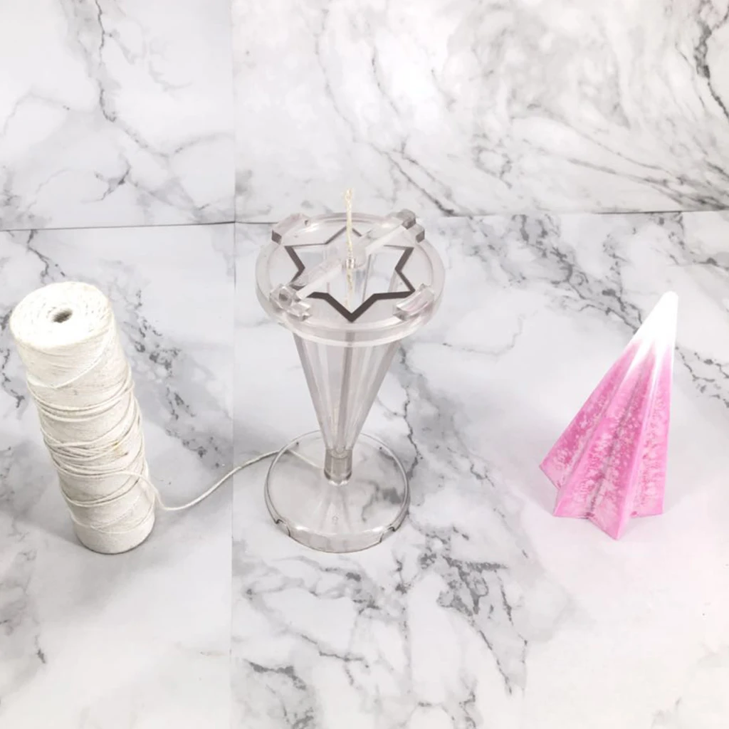 DIY Resin Molds Jewelry Making Mould Tool Ornament Cone Plastic Candles Mold for Polymer Clay,Crafting,Epoxy Resin, Dried Flower