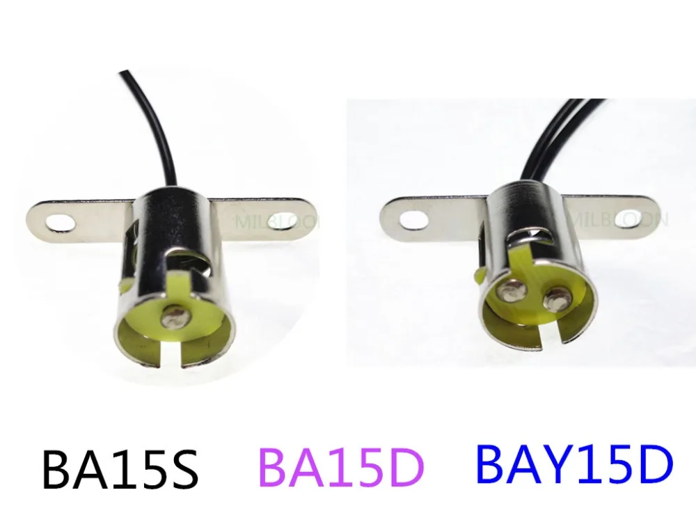 BAY15D Plated Brass Omni-Directional Lamp Holder