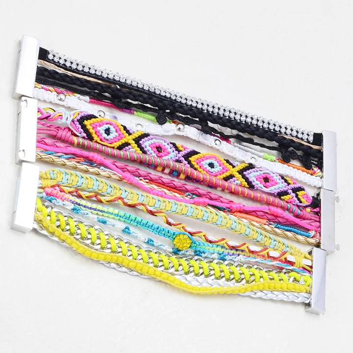 

Miasol Brazilian Style Colorful Magnetic Bracelet, multilayer bracelet magnetic clasp,random mixed style For Women Gift