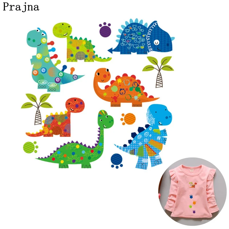 Prajna Animal Hot Transfers Dinosaur Iron on Transfer Set Patches Iron