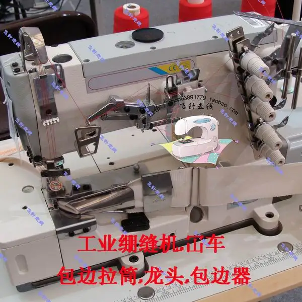 

Industrial sewing machine clothing wrapping machine pull cylinder edge device