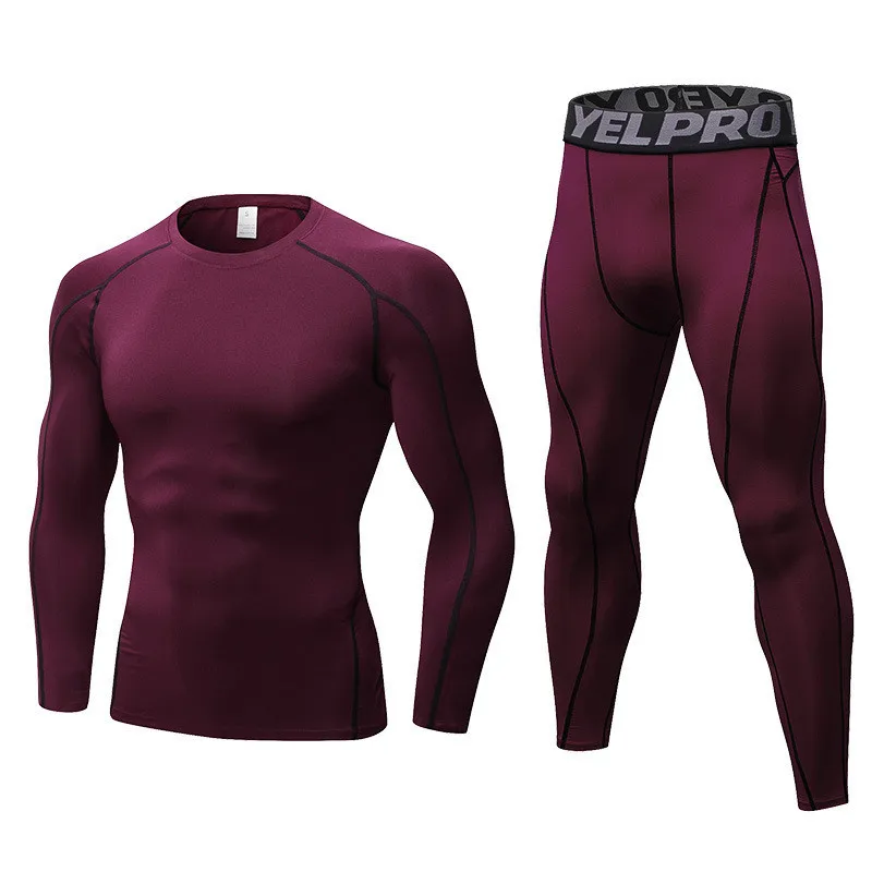 

2019 Men's Thermal Underwear Male Apparel Sets Spring Winter Warm Clothe Riding Suit Quick Drying Thermo Underwear Men Clothing