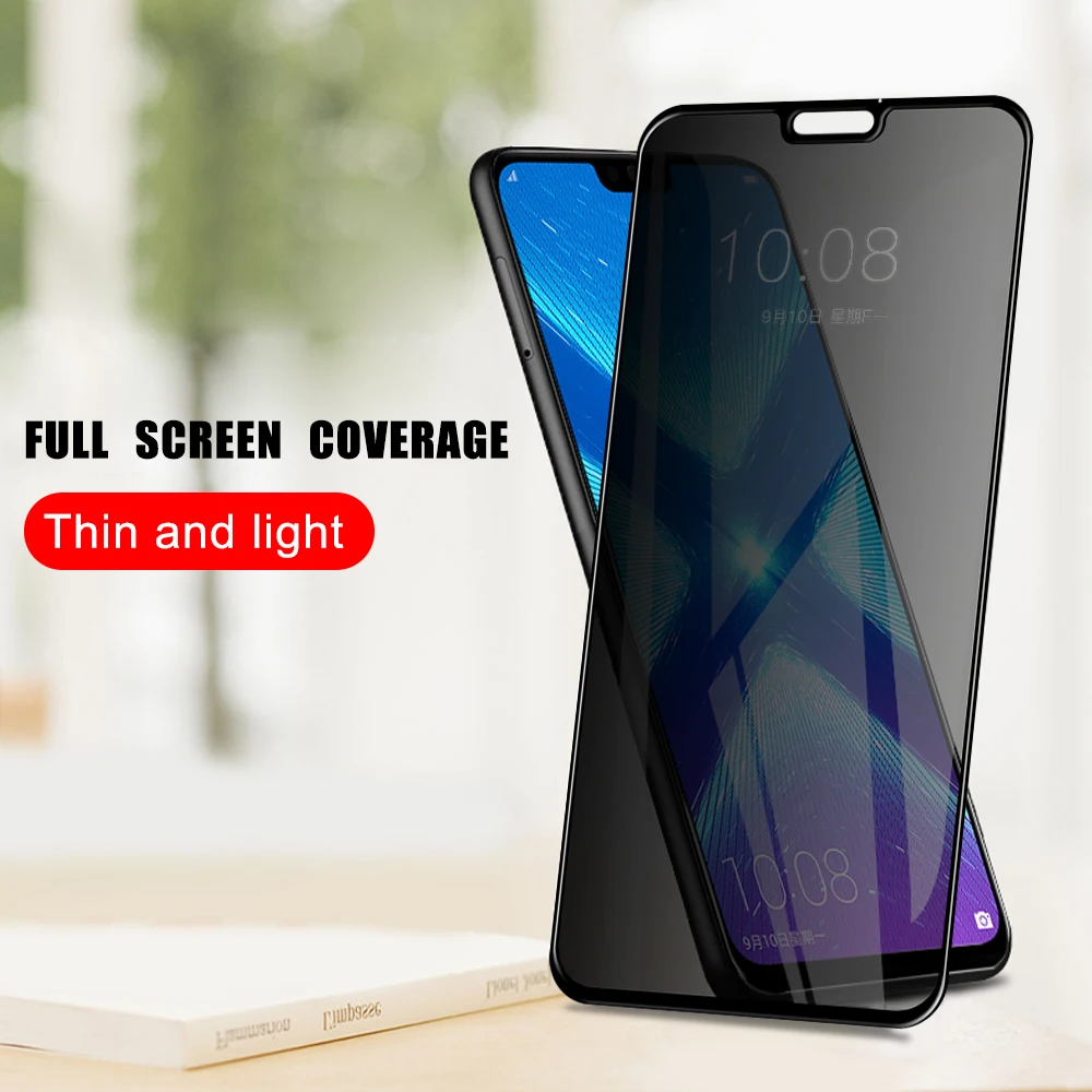 Антишпионское закаленное стекло для Huawei Honor 8X 10 View 20 V20 Y9 2019 Nova 4e 4 3e антибликовое