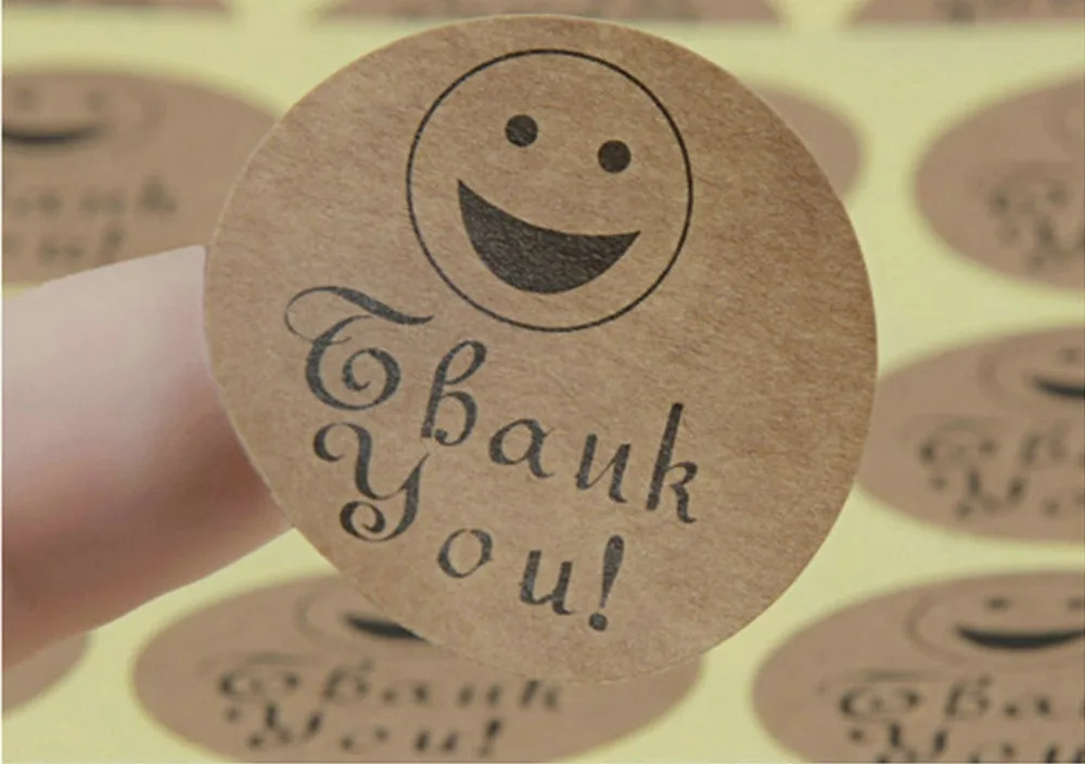 

Custom kraft paper sticker printing English retro kraft paper label sticker bottle sticker