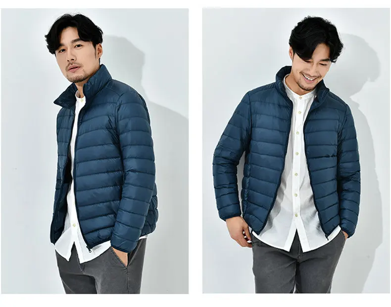 9Colors 90% white duck down jacket men winter ultralight thin male parka coat man brand clothing Muls High quality outwear MD701-11
