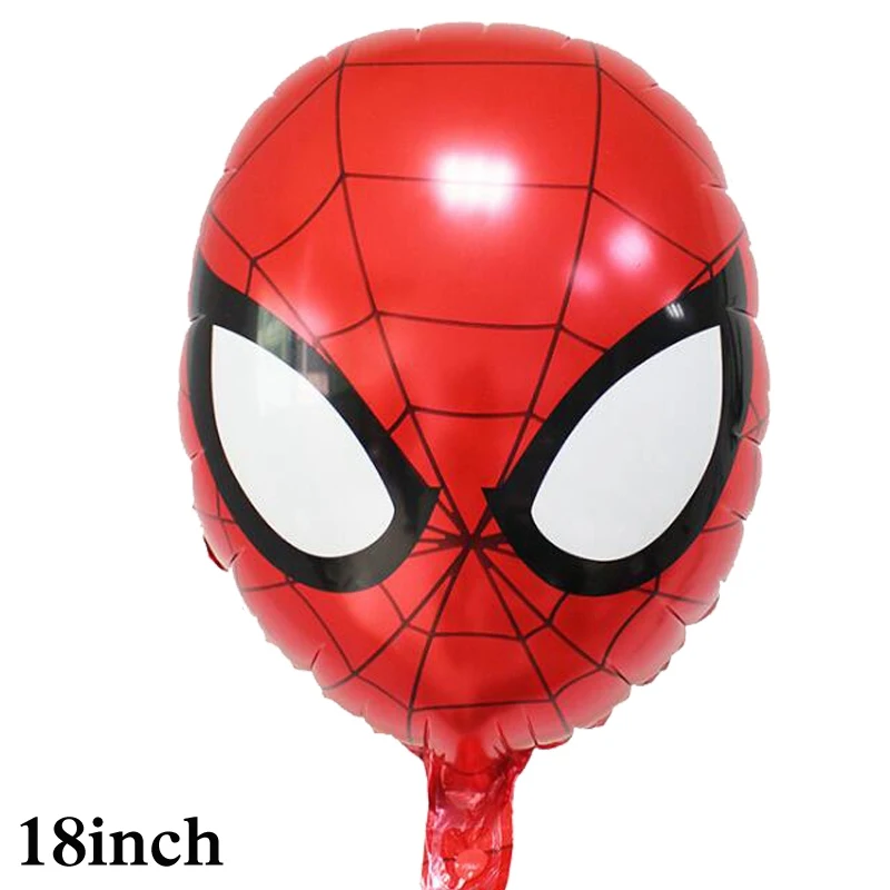 10 шт./лот Мстители воздушный шар с гелием Тип головки: Халк Капитан Америка Железный человек Человек-паук шар для малыша игрушки Воздушные шары из фольги - Цвет: 5pcs head spiderman