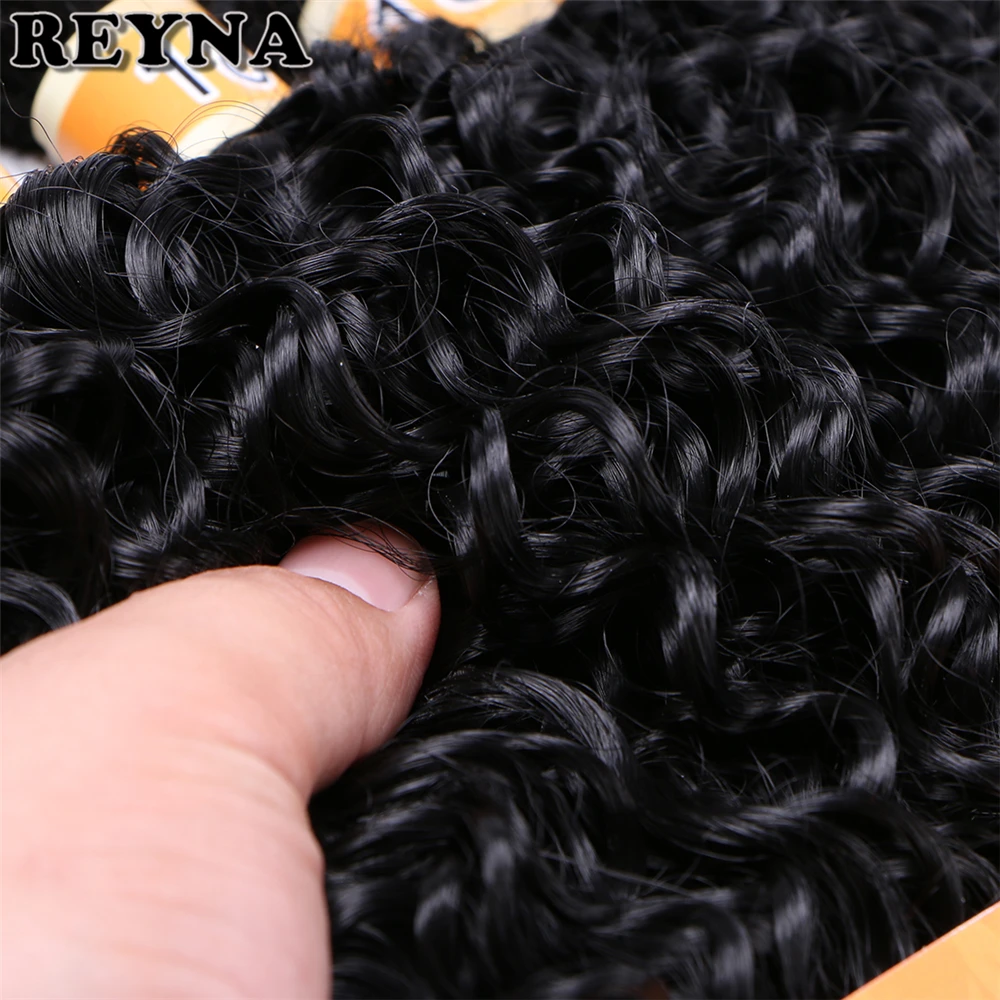 Kinky Curly Wave High Temperature Fiber Weave REYNA Synthetic Hair Bundles 6pcs/Lot hair Gram