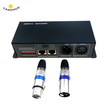 

High Quality 4CH DC12-24V RGBW DMX 512 Decoder Led Controller, RGB LED Control 4 Channel * 8A DMX512 Decoder for LED Strip Light