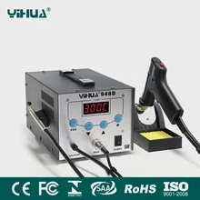 110 V/220 В ЕС/США PLUG YIHUA948D Обновление версии высокочастотный 3in 1 электрическое всасывание олова/пистолет для олова