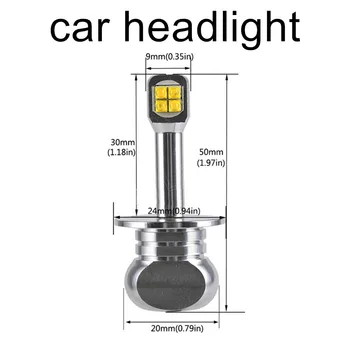 

hot sale 2X80W 3000LM 6000K LED Car Headlights Kit Fog Lamp Bulb Car Lights 2pcs H1 H3 H4 H7 H11 H16 880 9005 9006