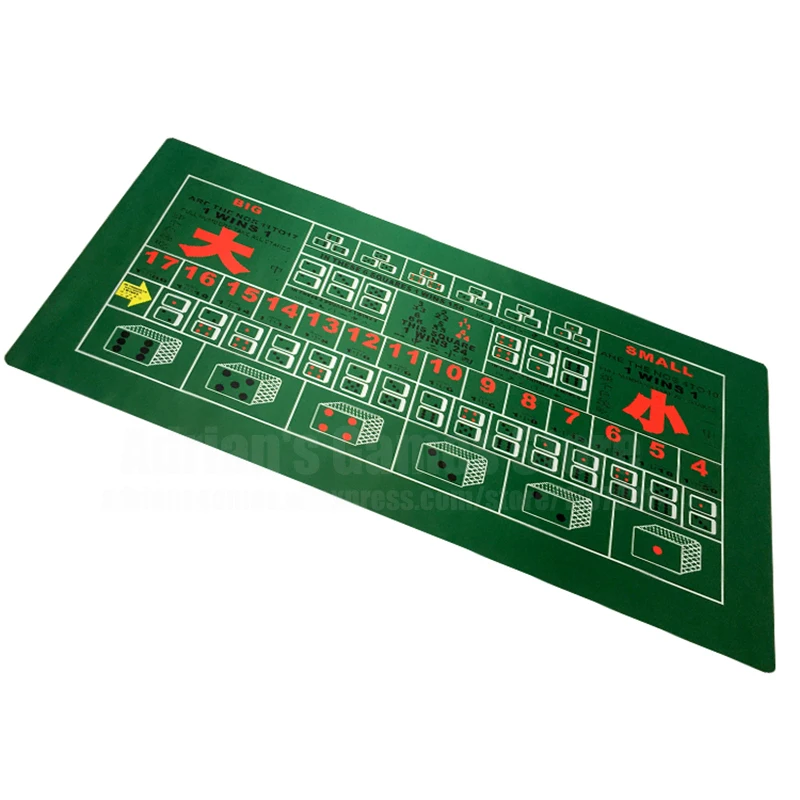 180*90 см Sic Bo резиновая скатерть для покера Tai Sai макеты мульти игроков Sicbo покерный