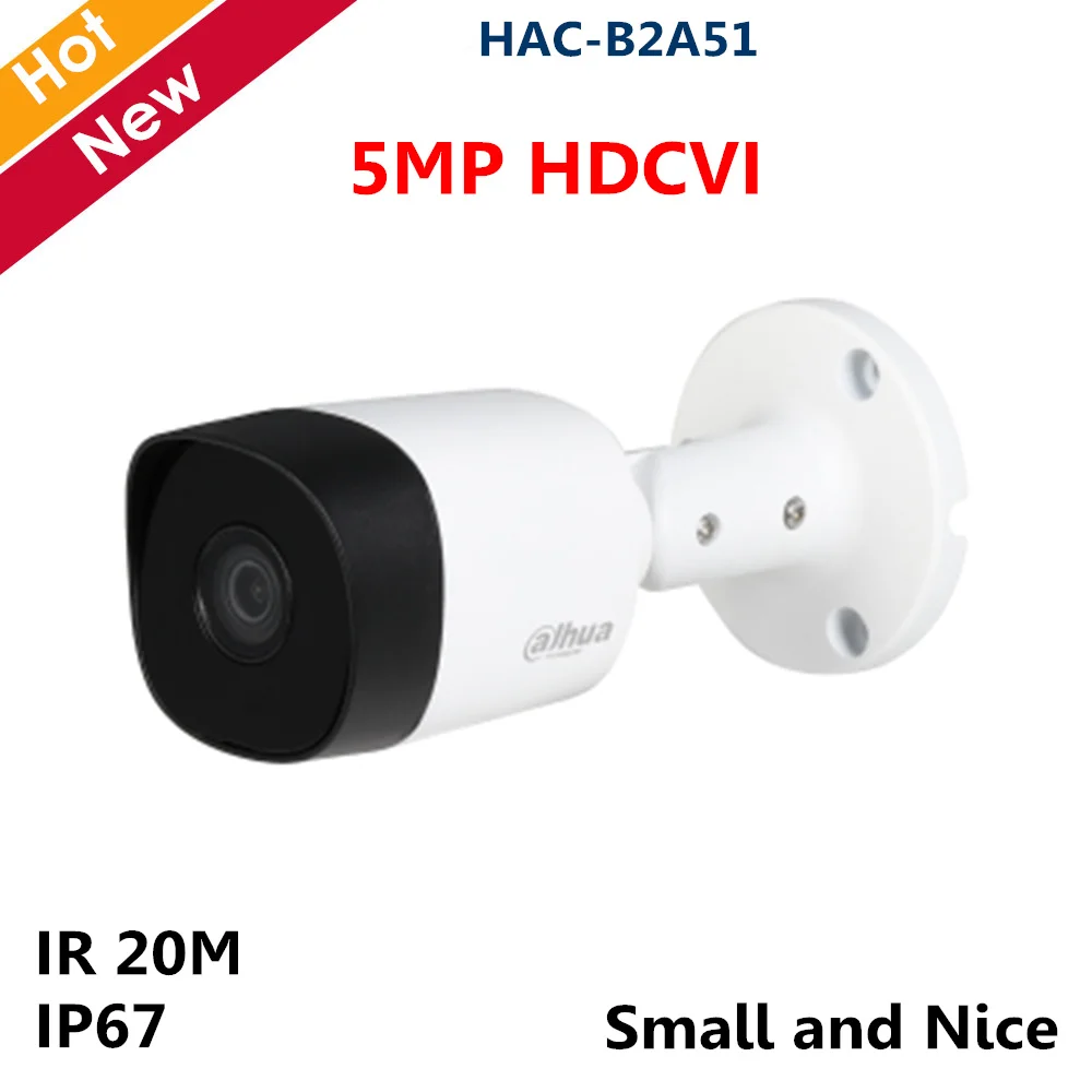 

Dahua Cooper Series 5MP HDCVI Camera IR Bullet Camera Waterproof Mini Small Nice and High quality image Cheap price HAC-B2A51