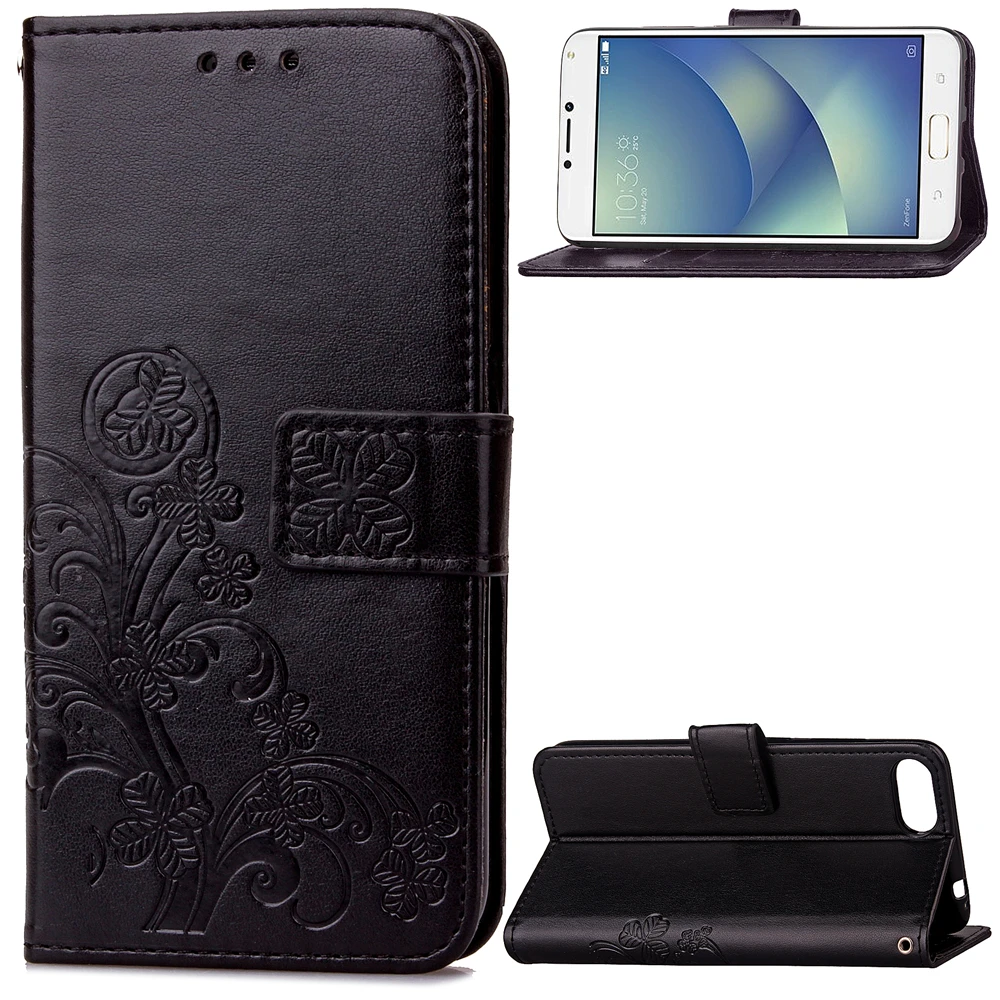 Чехол для телефона Asus Zenfone 4 Max Pro ZC554KL откидная задняя крышка из искусственной кожи