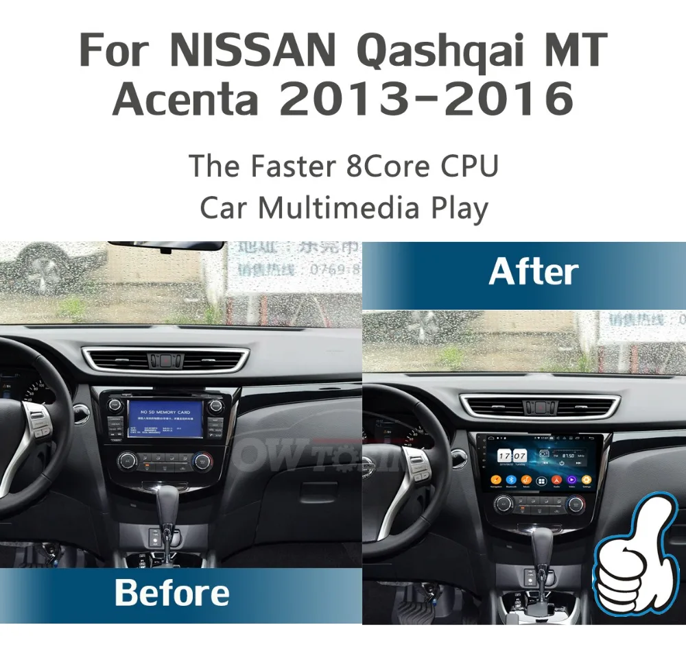 Sale 10.1" IPS 8Core 4GB+64GB Android 9.0 Car Multimedia Player For Nissan Qashqai 2015 2016 2017 GPS Radio DSP CarPlay Parrot BT 2