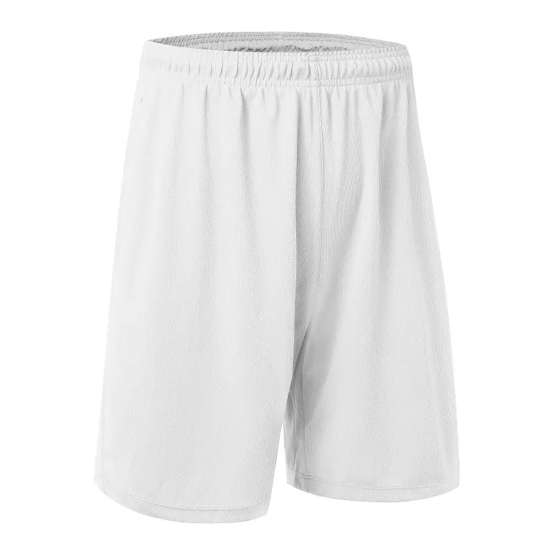 Мужские спортивные быстросохнущие свободные короткие штаны для занятий фитнесом и баскетболом - Цвет: White