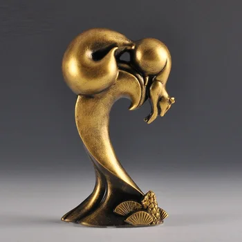 

Creative Imitation Copper Squirrel Leopard Statues Animals Figurine Resin Art&Craft Home Decoration TV Wine Cabinet Porch R668