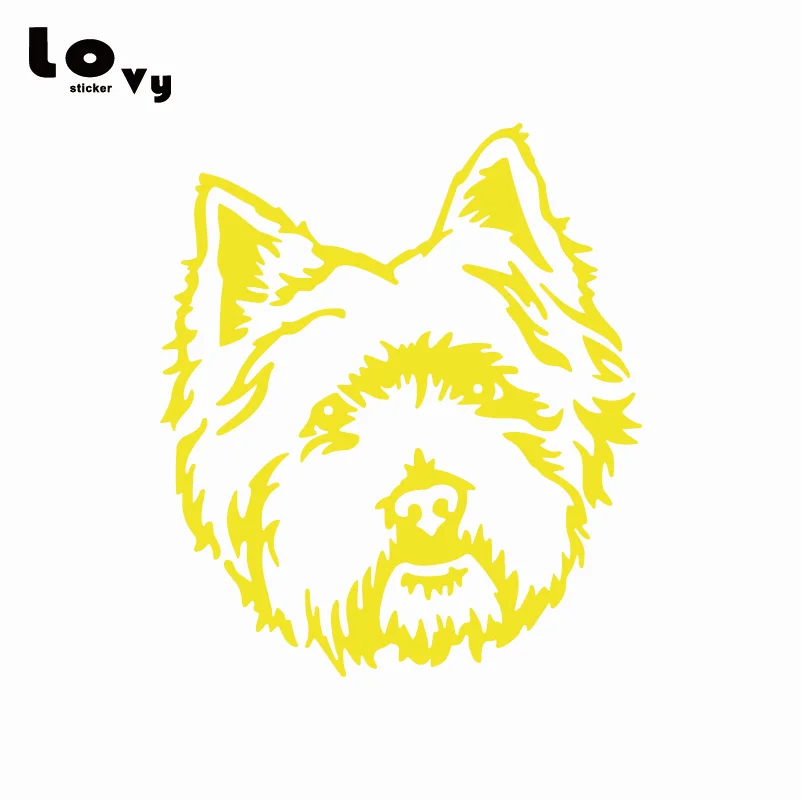Виниловый стикер для автомобиля West Highland White Terrier Westie Dog с милым мультяшным