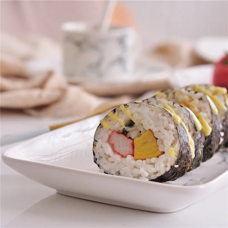 Мраморная тарелка для суши assiettes en ceramique японский стиль блюдо креативная