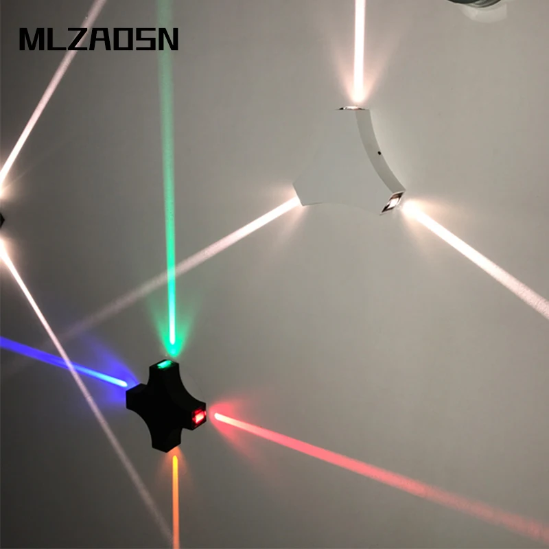 

MLZAOSN Cross Star Wall Lamp Waterproof Hotel KTV Club Indoor Engineering Background Lighting Home Colorful Light