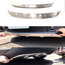 Accessori Esterni Anteriore e la Piastra Posteriore di Pattino in Acciaio Inox Bordo Del Paraurti 2 pz Fit per Toyota C-HR CHR 2016 2017 2018 2019