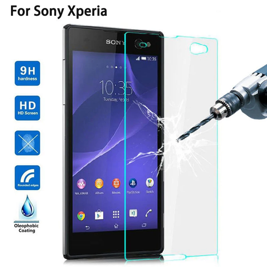Best 2PCS Tempered Glass Screen Film Protector For Sony X/XZ/XZS/XZ2/XA1/L1/Z1/L39/Z2/E5/Z3/XZ1 | Мобильные телефоны и