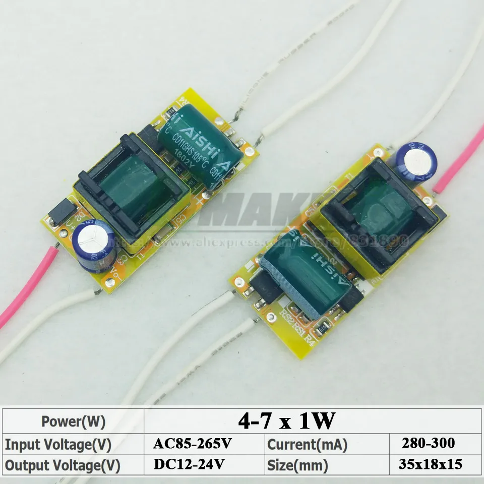 1-36 Вт Светодиодный драйвер вход AC110V/220 В Источник Питания постоянный ток 300 мА IC трансформатор освещения встроенный для DIY светодиодный лампы