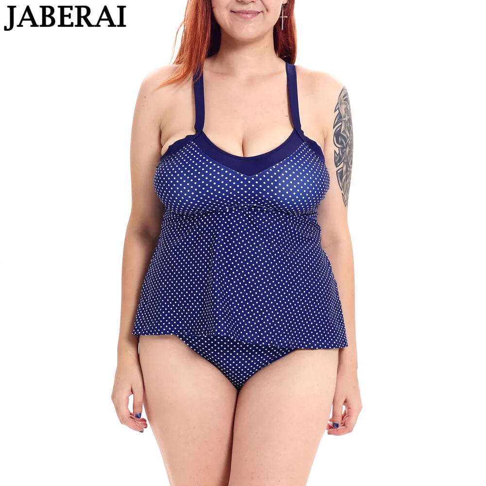 

JABERAI Plus Size Tankini Set Bikinis Women Push Up Padded Swimsuit Dress Bathing Suit Swimwear Female Large Size Swim Suit