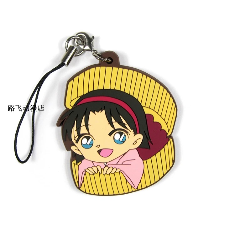Фигурка детектива Конана резиновый брелок Edogawa Konan Kudou Shinichi Haibara Ai Amy Yeager аниме