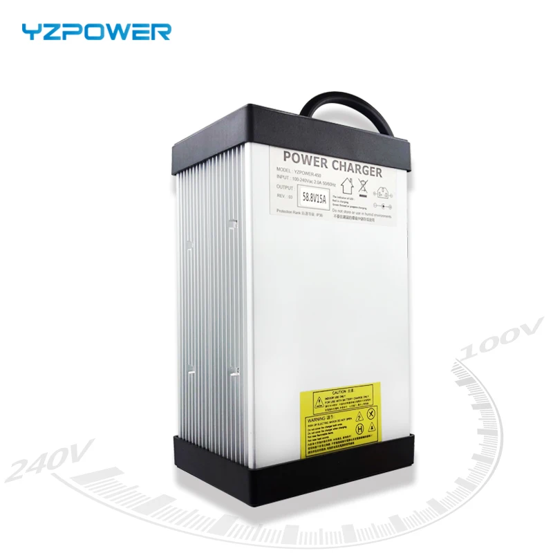 YZPOWER CE Rohs 16S 67 2 V 7A 7.5A 8A 8.5A 9A 9.5A 10A литий ионный аккумулятор зарядное устройство для