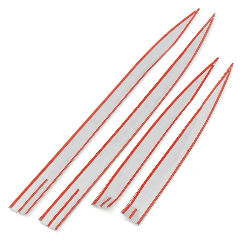 4pcs-For-Peugeot-3008-4008-2016-2017-2018-Car-Door-Body-Chrome-Side-Molding-Protector-Trim