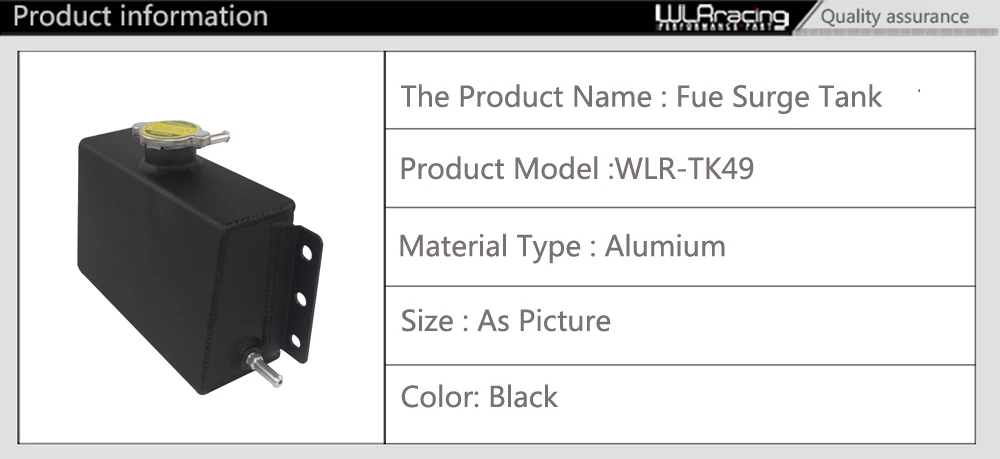WLR RACING-Универсальный расширитель охлаждающей жидкости заполняющий бак перелив резервуар для Honda Civic 240SX WRX WLR-TK49