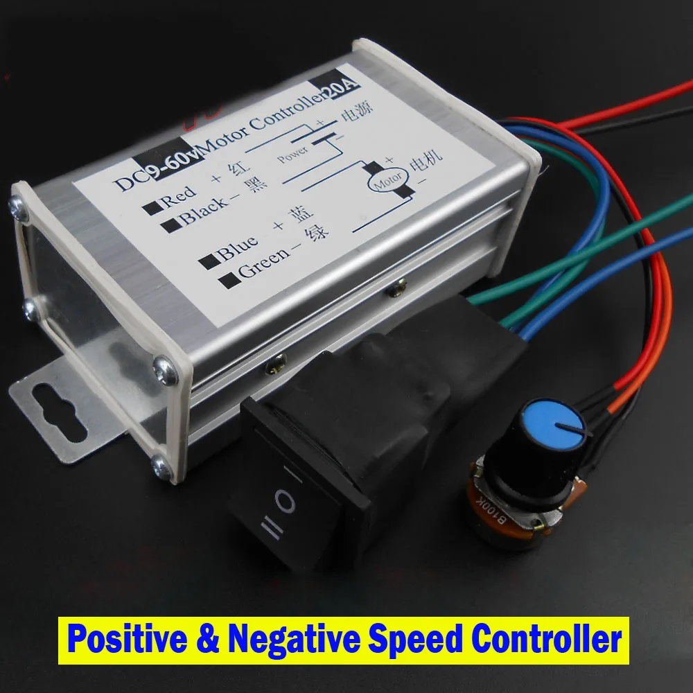 DC Motor Controller Motorantriebsmodul 12 V 24 V 36 V 48 V Reverse Schalter Positive Inversion Drehzahlregler DC Motor Controller Motorantriebsmodul 12 V 24 V 36 V 48 V Reverse Schalter Positive Inversion Drehzahlregler