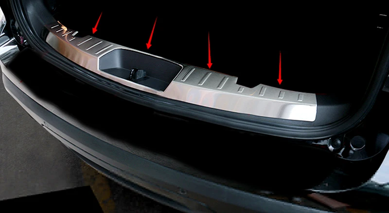 Нержавеющая сталь ВНУТРЕННИЙ Задний защитный бампер, протектор чехол накладка 1 шт. подходит для Ford Explorer 2011 2012 2013 /