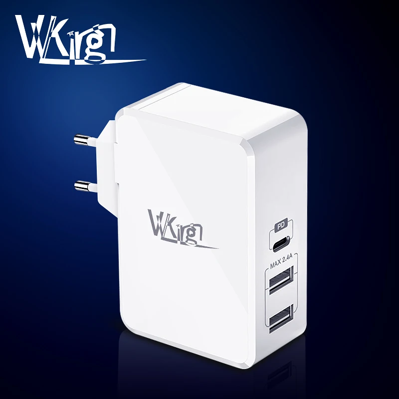 

For Apple iPhone Charger USB Type C PD 3.0 Fast Charger 41W Charging EU US Plug Wall Charger For iPhone 11 Pro Max 18W PD Charge