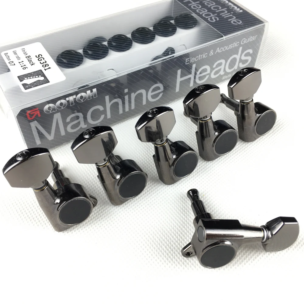 GOTOH SG381-07 электрогитары колышки Тюнеры(хром черный золото серебро) тюнинг колышек Сделано в Японии