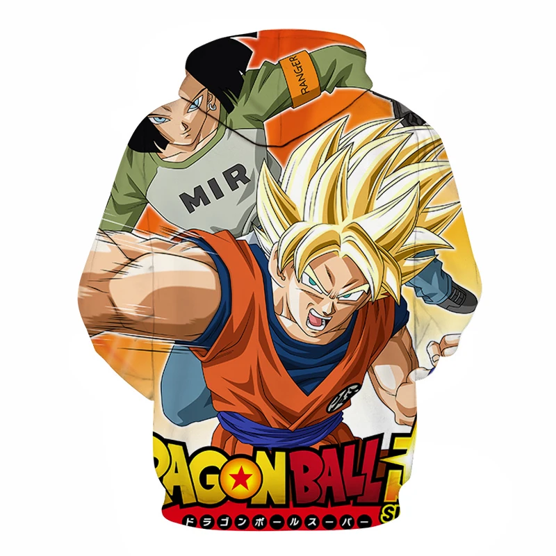 2019 Новая мода 3D-печатная Толстовка dragon ball Коллекция Мужская и женская осень/зима спортивные толстовки Азиатский размер S-6XL