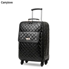 CARRYLOVE 1" дюймов для женщин carry on чемодан 20" 2" spinner кожаный чемодан на колесиках