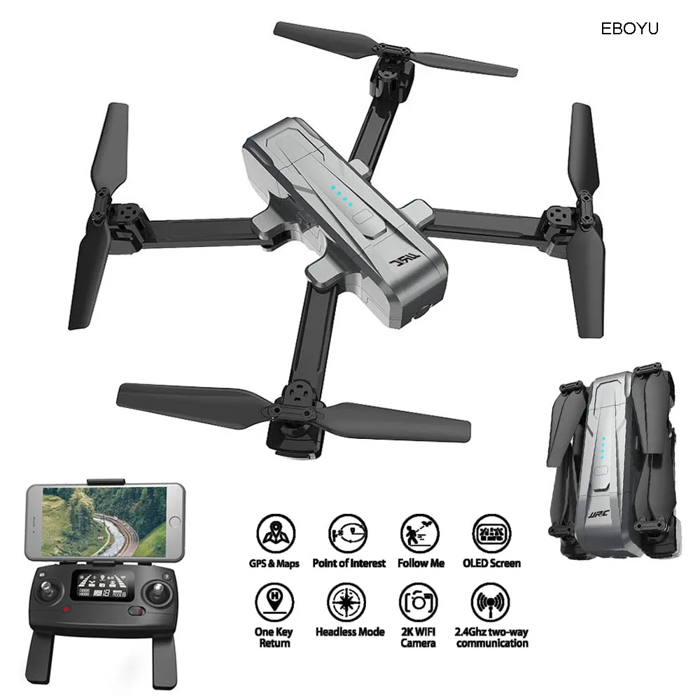 Квадрокоптер JJRC H73 Радиоуправляемый с GPS камерой ESC 2K HD Wi Fi FPV оптическим потоком