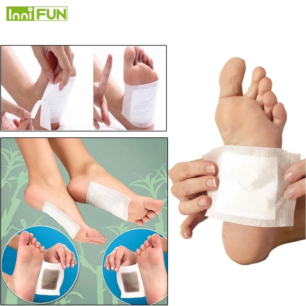 

10pcs/lot foot care Detox Foot Pads Patches with Adhesive Organic Herbal Cleansing foot treatment