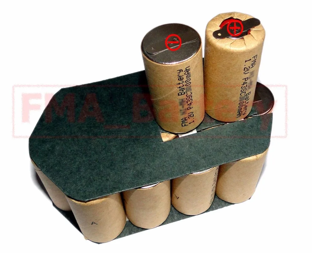 

Ni-MH Sub C SC 18V 1600 2200 3000mAH Rechargeable Battery to Drill Screwdriver _+ 15SN P23