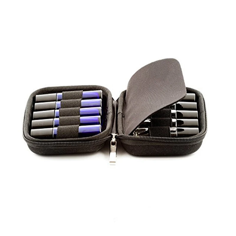 10 فتحة زجاجة حالة حماية ل 10 مللي بكرات الزيوت الأساسية زجاجة حقيبة التخزين السفر حمل حامل مُنظِم ماكياج Rangement 10 فتحة زجاجة حالة حماية ل 10 مللي بكرات الزيوت الأساسية زجاجة حقيبة التخزين السفر حمل حامل مُنظِم ماكياج Rangement