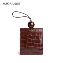 Women Genuine Leather Handbag Luxury Design Crocodile Pattern Acrylic Bead Messenger Bag Female Tote Bag Famous Brand Women Bags esufeir genuine leather women handbag famous brand shoulder bag crocodile pattern leather luxury women bags designer casual tote