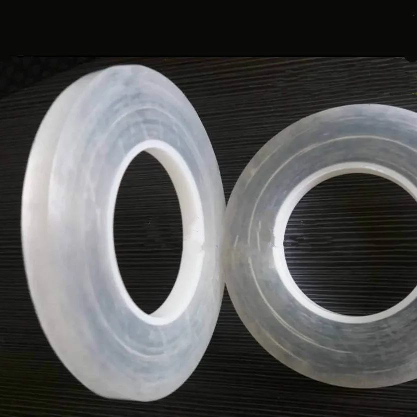 5 Roll Invisible Italy Hair Tape Transparent Like Ice 0.8*36 Yards Double-Sided Adhesive Tape for Skin Weft Tape Hair Extensions