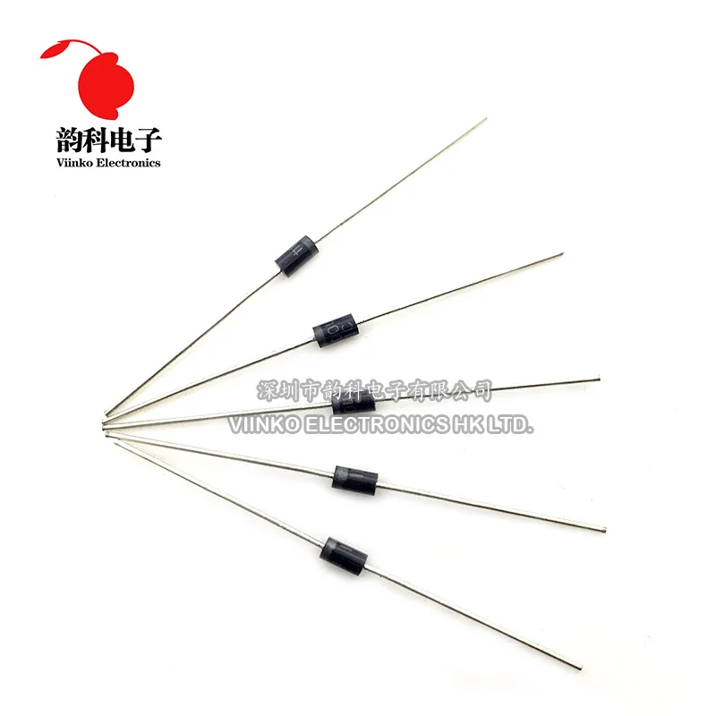 

Free shipping 50pcs 1N4004 1A 400V DO-41 Axial Rectifier Diode Good Quality