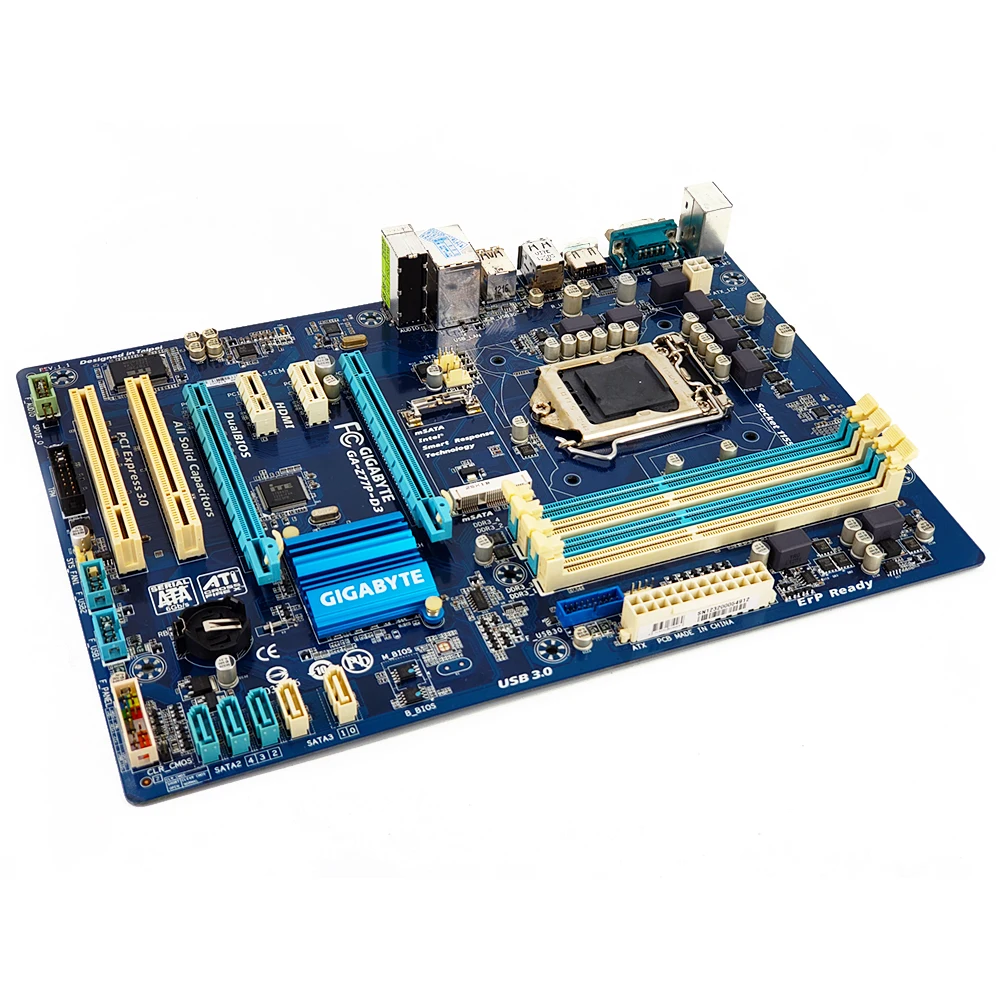 Gigabyte GA-Z77P-D3 настольная материнская плата Z77P-D3 Z77 розетка LGA 1155 для i3 i5 i7 DDR3 32G ATX оригинальная б/у материнская плата