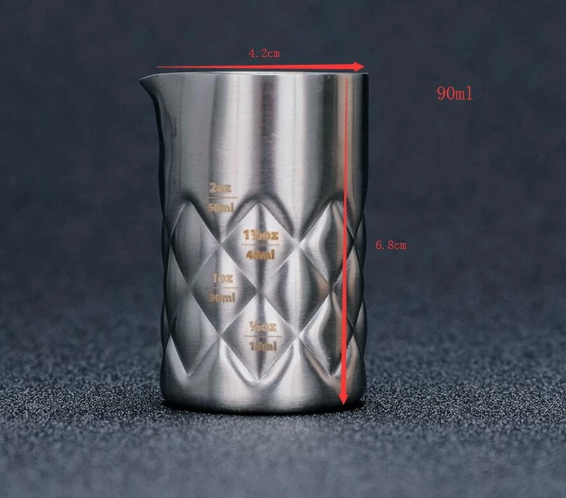 Креативный мерный стаканчик с коктейльным бокалом для измерения объема 90 мл