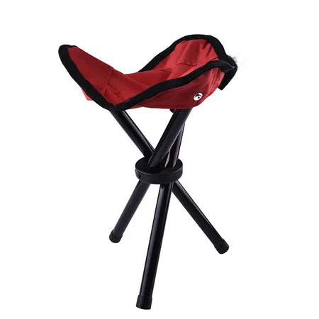 Складной Рыбалка стул Портативный металла небольшой треугольный стул для Рыбалка Кемпинг Сад Пикник Водонепроницаемый ткань Оксфорд - Цвет: Red