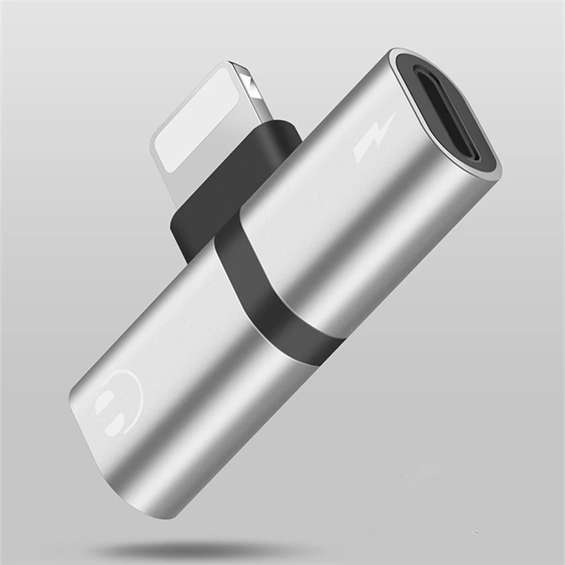 AIFFECT Mobile phone 2 in 1 Splitter For Lightning Audio Charging Adapter For iPhone 7 8 PlusX Headphone Splitter Adapter Converter 10